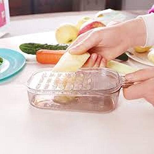 JapanBargain, Japanese Plastic Zester Grater – Multi-Purpose Fine Grater for Vegetables, Fruits, Cheese, Garlic, Ginger, Wasabi – BPA-Free, Dishwasher Safe, Made in Japan