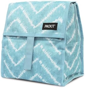 PackIt Freezable Lunch Bag, Aqua Tie Dye