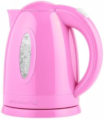 OVENTE 1.7L Electric Tea Kettle, 1100W BPA-Free Water Boiler, Pink KP72P