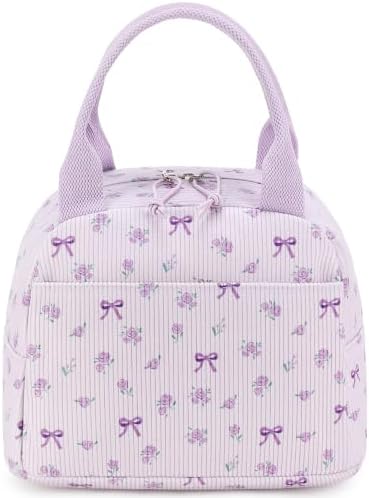 Bluboon Lunch Bag for Women Men Cute Corduroy Lunch Tote Bags Reusable Insulated Lunch Box Large Capacity Reusable Insulated Cooler for Work Picnic or Travel