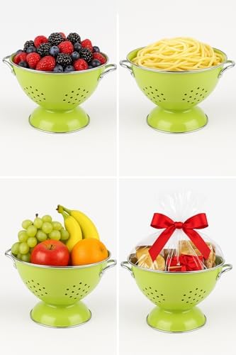 Calypso Basics by Reston Lloyd Powder Coated Enameled Colander, 1.5 Quart, Orange