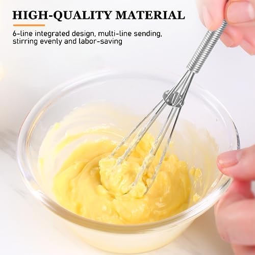 NileHome Mini Whisks Stainless Steel Whisk Set - 5" 7"