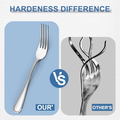 BEWOS Silverware Set for 4-20 Piece Stainless Steel Flatware Set Including Spoons, Forks, Knives, Mirror Polished Flatware for Home, Kitchen, Restaurant, Dishwasher Safe