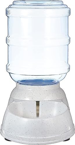 Amazon Basics Gravity Pet Water Dispenser for Cat and Dog, Easy to Clean, 135.3fl.oz Capacity, Small (Pack of 4)