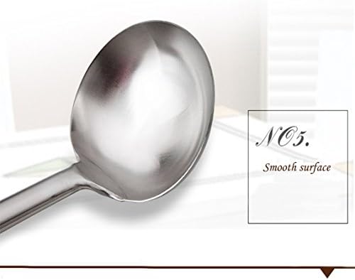 Tenta Kitchen Professional Large Stainless Steel Serving Ladle Spoon - Gravy Ladle Soup Spoon For School Canteen,Hotel Kitchen,Restaurant (3.86"x17")