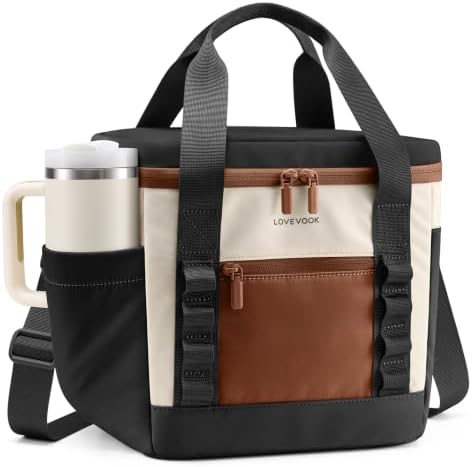 LOVEVOOK Insulated Lunch Bag for Women men, Large Leakproof Adult Lunch Box