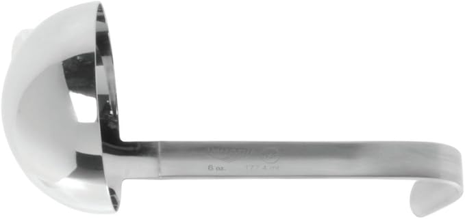 Jacob's Pride 1-Piece Heavy Duty 6 Oz Short Handle S/S Ladle