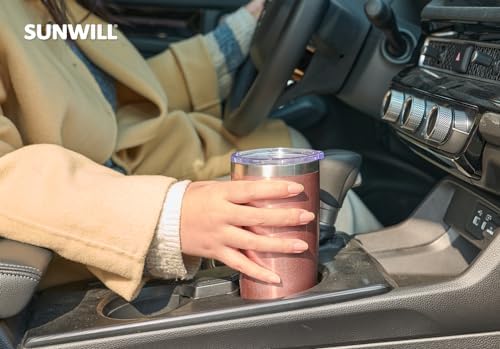SUNWILL Coffee Tumbler, 20 oz Insulated Travel Mug Stainless Steel
