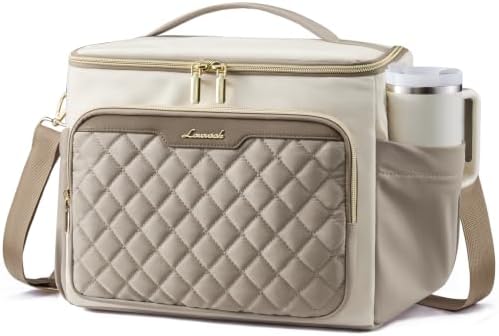 LOVEVOOK Lunch Box for Women, Wide Opening Cute Insulated Lunch Box Bag