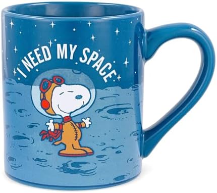 Silver Buffalo Peanuts Snoopy I Need My Space, Ceramic Mug, 14oz