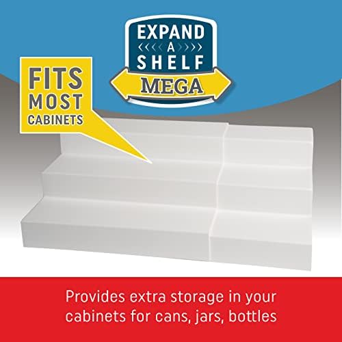 Dial Industries 3 Tier Expandable Pantry Cabinet Shelf Organizer, Mega