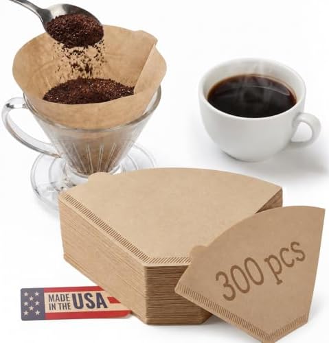 #4 Cone Coffee Filter (Natural Unbleached, 300)