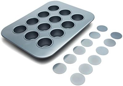 Fox Run Mini Cheesecake Pan with Removable Bottoms, Non-Stick, 10.5 x 14 x 1.5 inches