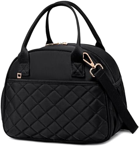 BTOOP Lunch Box for Women, Quilted Insulated Lunch Bag with Shoulder Strap