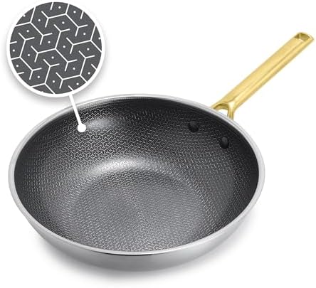 GreenPan Hybrid APEX 11" Tri-Ply Stainless Steel Wok, Ceramic Nonstick Pan