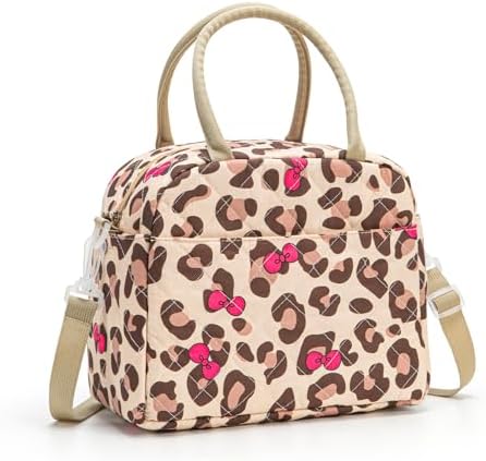 MEXS Lunch Bag for Women Reusable Lunch Box Quilted Puffer Large Capacity Insulated Cooler Tote Bags Work Travel Picnic