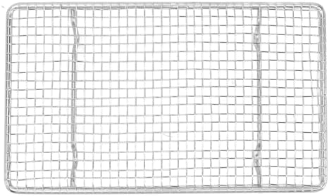 Rengue Stainless Steel Cooling Rack for Baking, Roasting and Grilling, High Temperature Up to 575°F, Dishwasher Safe Stainless Steel Cooling Rack for Baking, Nan Kitchen (Rectangle 19.2CM)