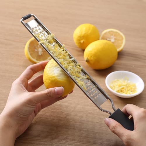 Zester Grater, Fine Stainless Steel Lemon Zester