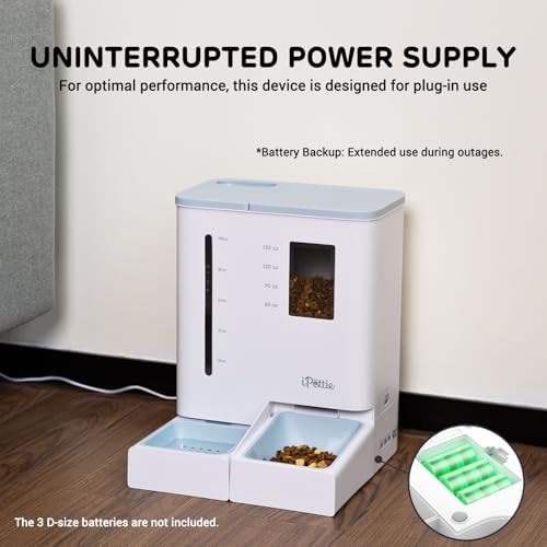 iPettie FW54 5G/2.4GHz WiFi Automatic Feeder and Waterer 2-in-1 Set for Pet