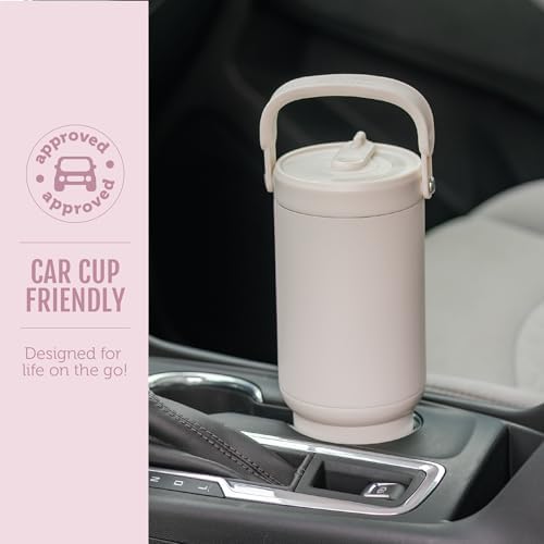 Ello Oasis Go+ 32oz Insulated Stainless Steel Tumbler with Straw, Pink