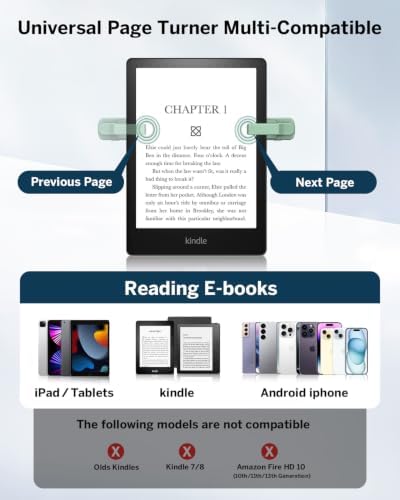 Page Turner Ring for Kindle Paperwhite Oasis Scribe Kobo eReaders