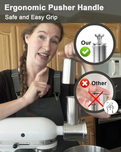 RAFBAR Slicer Shredder Attachment for KitchenAid Stand Mixer | 75mm Wider Blade Cheese Grater Attachment for KitchenAid, 60mm Large Feed Chute, 3 Drum Blades, Salad Maker, Dishwasher Safe