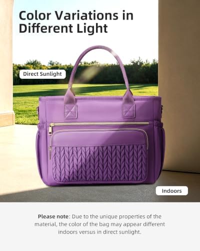 HSHRISH Lunch Bag Women Large Insulated Purple Tote Lunch Box for Work