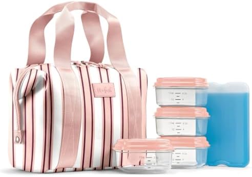 Fit & Fresh Remi Neoprene Lunch Bag for Women w/Ice Pack & Containers