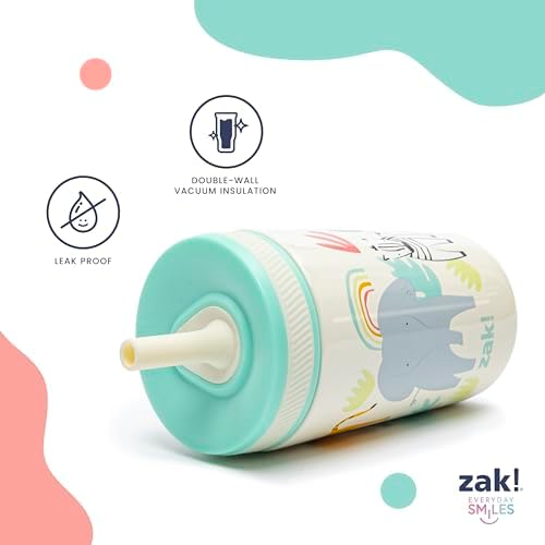 Zak Designs Sesame Street Kelso 12oz Stainless Steel Leak-Proof Toddler Cup