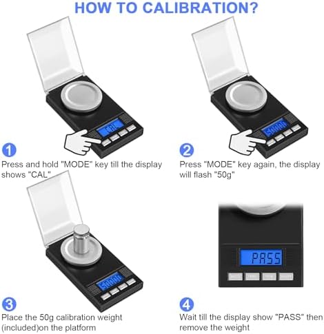 Fuzion Milligram Scale 50g/0.001g, Powder Scale 6-in-1 Kit
