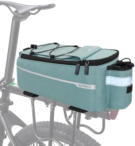 RAYMACE Bike Rear Rack Bag, Bike Trunk Cooler Bag