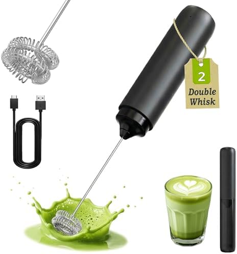 Electric Matcha whisk,Portable Milk Frother Handheld Electric Foam Maker