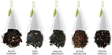 Tea Forte Tea Sampler, 20 Pyramid Infuser Bags, Premium Tea Gift Set
