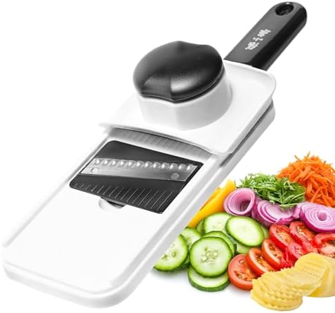3‑In‑1 Handheld Mandoline Slicer, Stainless Steel Sharp Blades