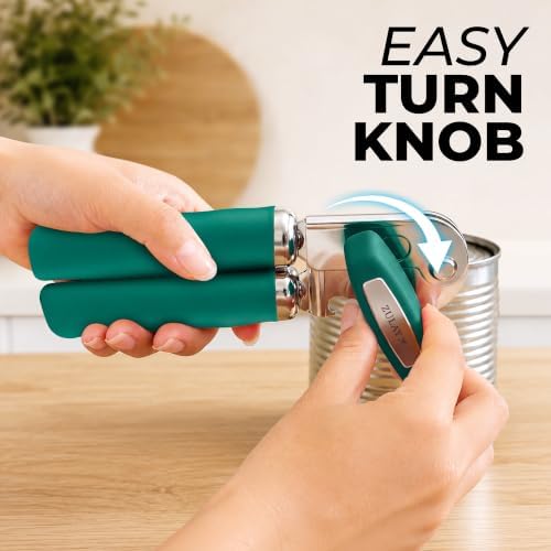 Zulay Kitchen Stainless Steel Swing Open Manual Can Opener Comfortable Grip