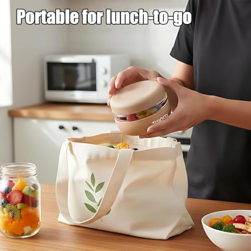 Tronco 32 oz Glass Food Storage & Lunch Bowl Containers with Airtight Lids