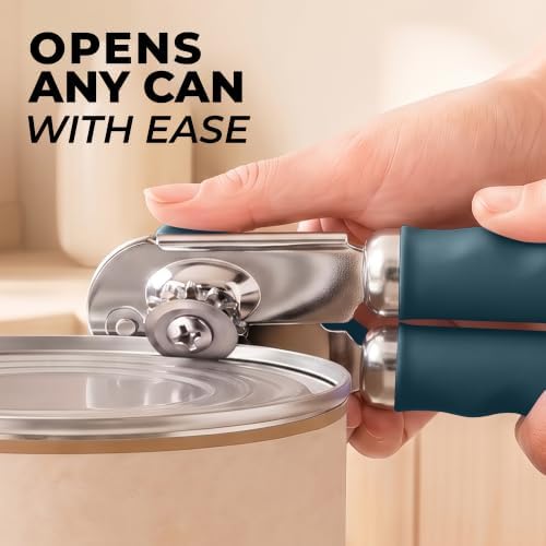 Zulay Kitchen Stainless Steel Swing Open Manual Can Opener Comfortable Grip