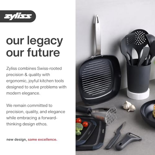 Zyliss Rotary Drum Grater, With 6 Steel Drums for Cheese, Vegetables & More