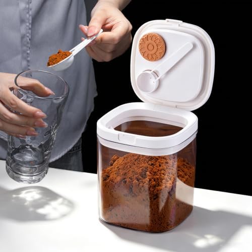 LivLab Mker Airtight Brown Sugar Container with Magnetic Spoon & Keeper