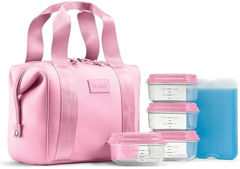 Fit & Fresh Remi Neoprene Lunch Bag for Women w/Ice Pack & Containers
