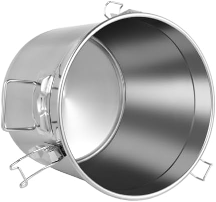 DYNAMI 8.7Gal 304 Stainless Steel Bucket Milk Can with Airtight Lid