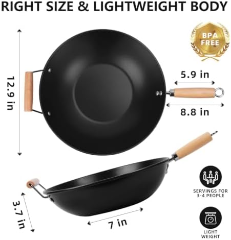 Carbon Steel Non-Stick Wok