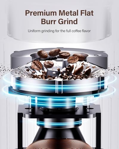SHARDOR Burr Coffee Bean Grinder, 32 Settings, 40-Second Timer, Black