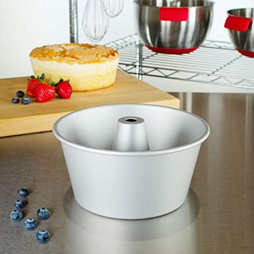Fat Daddio's PAF-8375 Anodized Aluminum Angel Food Cake Pan, 8 Inch