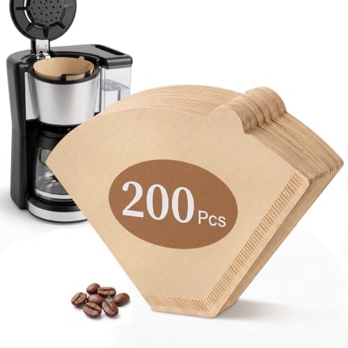Niveaya #4 Cone Coffee Filters Fits for Ninja Maker, 200 Count
