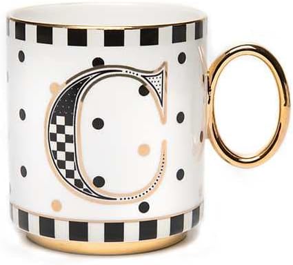 MACKENZIE-CHILDS My Mug, Decorative Ceramic Coffee Mug with Handle, C