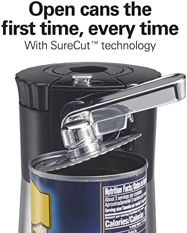 Hamilton Beach OpenStation Electric Automatic Can Opener for Kitchen with Multi Tool and Bottle and Jar Opening Tools,Auto Shutoff,Cord Storage,Sure Cut Technology,Stainless Steel (76382) (Pack of 2)