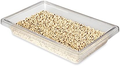 Rubbermaid Commercial Products Polycarbonate Food Storage Box/Tote, 2 Gallon, Clear, for Restaurant/Kitchen/Cafeteria