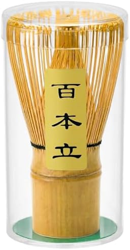 Matcha Whisk, Handcrafted Bamboo Whisk for Matcha Powder (Yellow)