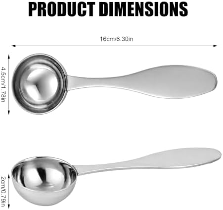 Penitue 2pcs 8g Matcha Spoons, Stainless Steel Matcha Measuring Tool
